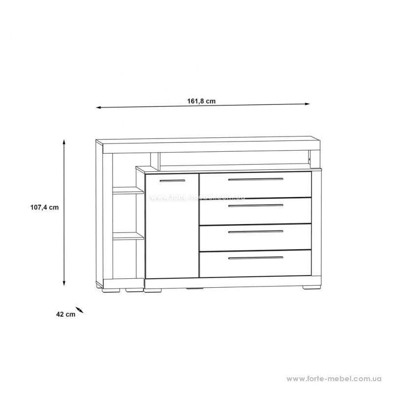 Комод Julietta CRMK35L Комод Julietta CRMK35L